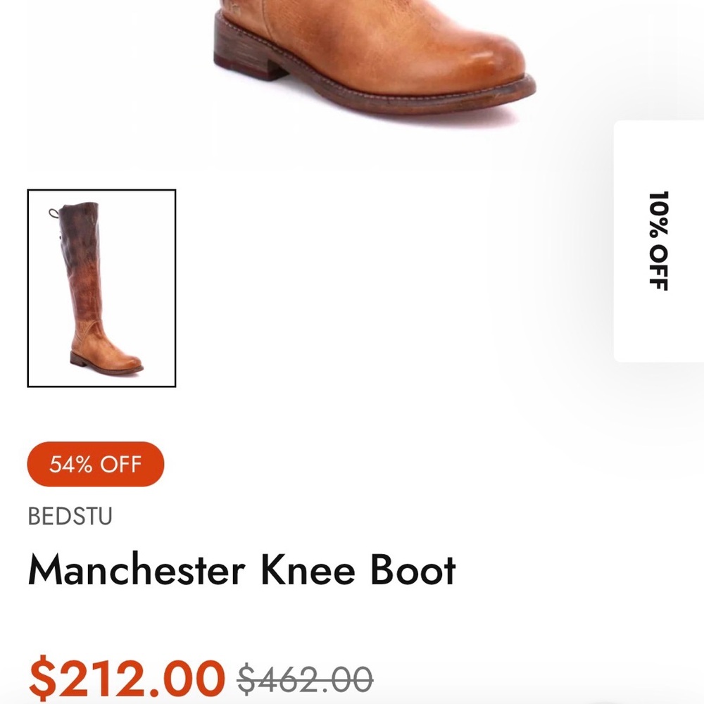 BED|STU Manchester Knee Boot in Brown